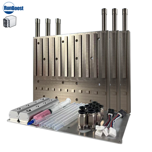 Water Cooling Kit for Antminer S19KPRO 115T 120T, Aluminum Water Cooling Set, Convert Miner from Air Cooling to Water Cooling