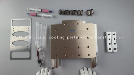 New High-Quality Overclocking Water Cooling Kit, Aluminum Radiator & Water Block, Compatible with ANT S19XP 141 Miner
