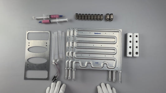 New water cooling kit for overclocking ANT S21 200T and T21 190T miners, high-quality aluminum radiator and water block